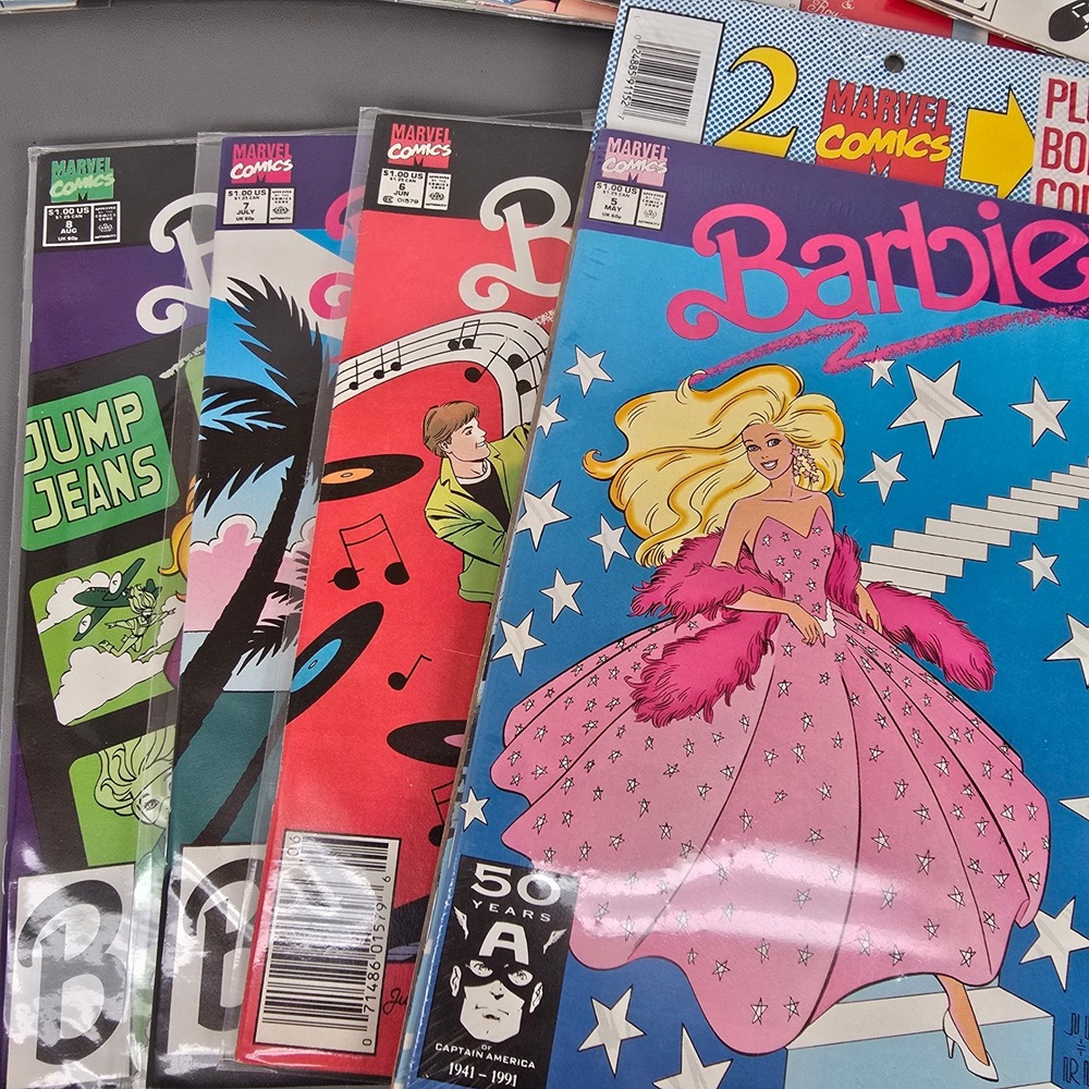Vintage 31 Marvel Barbie Comic Book Lot Issue 1-8 10-17 1991 & Fashion 2-8 10-17 - Picture 4 of 16